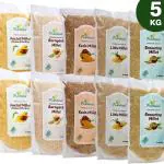 Farmbean Millets 5Kg Combo Pack of 10 | Foxtail, Kodo, Little, Barnyard, Browntop Millet| Low GI | Nutrient Powerhouse, High Protein & More Fibre than Rice