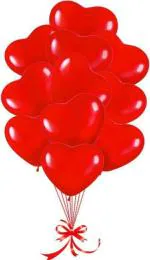 FANEX Solid Latex Valentine Day Balloon (Pack of 30)