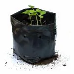 go garden Plastic Uv Protected Poly grow Nursery Plant Bags 15 X 16 inch ,Pack Of 50