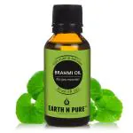 Earth N Pure Brahmi Oil|Undiluted, Natural, Therapeutic Grade with Glass Dropper - Ayurvedic Skin,Hair Oil, Good For Hair Growth (30 ml)