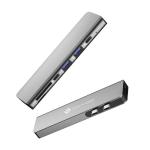 NOVOO 7-in-2 USB C Hub Adapter with Thunderbolt 3 USB C Port (100W Power Delivery), 4K HDMI Port, A 3.0 Data Ports, SD and microSD Card Reader for MacBook and MacBook Air (Grey) (NVHUB7IN2WGLX)