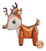 My Party Suppliers Cute Reindeer Merry Christmas Xmas Theme Foil Balloon