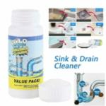 Creative Zone Dranex Drain Cleaner Powder Sink And Drainage Cleaner In Bathroom Drainage Filter Removes Clogs, Blockages in Washbasin, Septic Tank, Sinks, Pipes in Sink cleaner| Toilet Cleaner Suitable for all Surfaces, Countertop, Tiles, Sink (1 pcs)