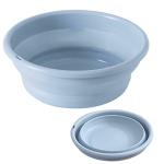 Prayas Multipurpose Blue Polypropylene, Silicone Foot Spa Basin Tub