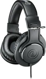 Audio Technica AUD ATHM20X Wired Over Ear Headphones (Black)