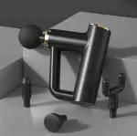 Oxterm Massage Gun, Handheld Electric Body Muscle Massager, Deep Tissue Percussion Massage Gun with 4 Massage Heads & 6 Speed Super Quiet