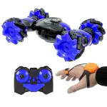KIDZMART Remote Control Car | Speed Car Hand Control | Stunt Car 360 Rotating Rolling RC Car Gift for Boys And Girls Kids | Hand Gesture Car Toy Speed Pioneer Stunt |Blue or Black Color As Per Stock)