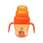 Mee Mee 2-in-1 Convertible Baby Sipper Cup with Soft Spout & Straw | BPA-Free, Easy Grip Handles (Orange, 150 ml)