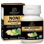 Ayuugain Noni Advanced Multivitamin for Immunity, Stamina, Energy Boost | Herbal Supplement with Ashwagandha, Shilajit, Safed Musli & More