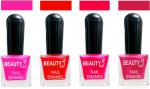 OUR Beauty Multicolor High Quality Quick Dry Long Lasting Hd Colors Nail Polish Pcs Vs40, 32 ml (Set Of 4)