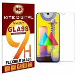 Kite Digital Samsung Galaxy M30/M30S/M31/M31 Prime/M50 /M50S Transparent Tempered Glass Screen Protector with Full Screen Coverage (Except Edges) & Installation Kit (Pack of 2)