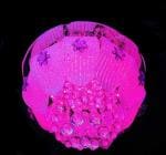 SHRI MAHAL ANTIQUES Round Crystal 300 MM LED Chandelier Light