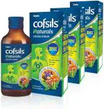 Cipla Cofsils Naturals Cough Syrup, Relief From Cough, Sore Throat & Cold(Pack Of 3)