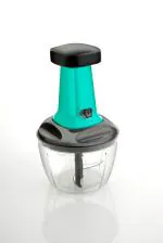 Amar Impex Plastic 800ML Manual Speedy Hand Press Food Chopper BPA Free Stainless Steel Blade Onion Chopper for Vegetables Fruits Nuts - Multicolor (Push Chopper)