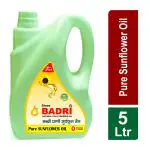 Shree Badri- Cold Pressed SUNFLOWER/SURYA oil 5LTR|Healthiest Cooking Oil | kachi Gani Tel with Cholestrol free