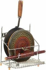 Somkala Homedmart Steel 4 in 1 Chakla Belan Stand