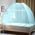 Evafly Mosquito Net for Single Bed Foldable Machardani Polyester - Full Blue