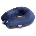 VIAGGI U Shaped Memory Foam Travel Neck Super Soft Orthopedic Cervical Pillows - Navy Blue.