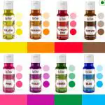 La Casa Liquid Food Color - 40 Ml (Pack Of 8)