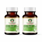 Maharishi Ayurveda Organic Brahmi Tablets | For Brain Health | Strengthens Nervous System | Helps Improve Alertness | Memory Booster | Helps Relieve Stress | 60 Tabs - pack of 2 (120 Tablets)