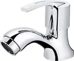 Plantex Pure Brass Single Lever Pillar Cocktail Tap for Kitchen Sink with Teflon Tape (Mirror-Chrome Finish)