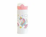 RAREGEAR Stainless Steel Water Bottle Thermo Insulated Attractive Unicorn Printed Leakproof Double Walled 400 ml Water Bottle