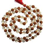 Feel Touch Mart Sphatik Rudraksha jaap Mala Original for Pooja Jaap for Men & Women