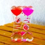India Gardening Droplet Timer Hourglass Double Heart Shape Valentines Day