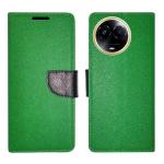 A D Enterprises Green MRC Flip Cover for Realme 11X 5G | Magnetic Case | Shock Absorbent | Flip Cover Realme 11X 5G