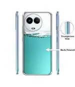 Casotec Half Fill Design Printed Silicon Soft TPU Back Case Cover for Realme 11 5G / Realme 11X 5G