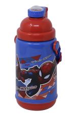 Hoom By HMI Spider Man Push Button Straw Sipper Water Bottle 450 ml