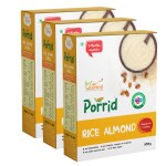 First Weaning Rice Almond Cereal, enriched with dry fruit, (Pack of 3, 900g)