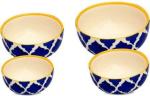 Caffeine Blue Stoneware Serving Bowl (Set Of 4)