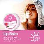 Rose Lip Balm for Soft Pink Moisturize Lips