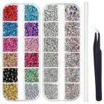 Maycreate White Nail Art Rhinestones Kit With Pickup Pen And Tweezer - Azem2-15Nff6J
