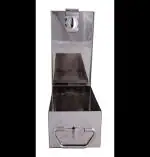 GinoSet Stainless Steel Locker Boxes,Cheque Book Box, Jewelry Boxes, Cash Box,Bank Locker Box, Peti Size - 8 Inch Cash Box (8