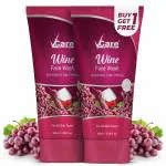 Vcare Red Wine Face Wash Suitable for All Skin Types|Younger-Looking Skin|Anti-Oxidant Oily Skin & Age Defying Bright Refreshed Skin All Day | Buy 1 Get 1 Free 100g (Wine Face Wash)