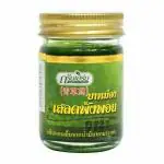 HONG THAI HERBAL INHALANT HANI PO Lemongrass Novolife Green Herb Balsem Cooling Balm and Roll on for Pain Relief 50 g, 8 ml