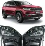 Able Sporty Car Magnetic Sun Shade Curtains with Zipper for Jeep Meridian Set of 6 Pcs