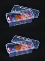 Shubh Empire Kart Transparent Plastic One Rod Bangle Box (Pack Of 2)