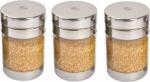JVL Silver Stainless Steel Canister 225ml (Pack of 3)