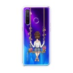 Emble Designer Clear Tranperant Silicone Case For Realme Narzo 10 -Design A28 ( TPU | Soft , Realme Narzo 10 | Multicolor )