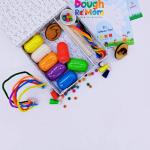 Dough Re'Mom Art & Craft Material IIThe Rainbow Kit II red,Orange,Yellow,Green,Blue,Violet,White II Colour Clay Dough II DIY Fun and Learning for Kids