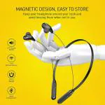 Vingajoy Quick Charge CL-50 Wireless Neckband 45H Playtime V5.0 Bluetooth Headset (Black, In the Ear)