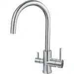 Anupam SS1102 Stainless Steel 360 Degree Mixer Tap with Hose Silver (38.8 x 18.5 x 38.8 cm)