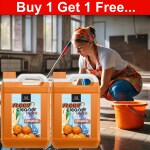 BLISS & BLUSH Floor Cleaner Liquid orange 10Liter Remove Tough Stains, Bathroom Surface Cleaning Liquid, Disinfectant & Insect Repellent