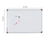 ALKOSIGN Platinum Series (2ft x 3ft) Resin Coated Magnetic White Board/ Writing Board for Kids, Home & Office