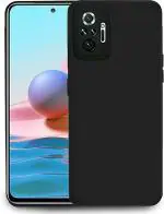 XOVO Back Cover for Mi Redmi Note 10 Pro, Mi Redmi Note 10 Pro Max, Redmi Note 10 Pro, Redmi Note 10 Pro Max (Black, Dual Protection, Silicon, Pack of 1)