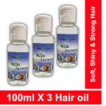 key & care Wedh Jasmin 100 ml Pack of 3 Hair Oil (300 ml)
