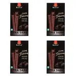 Kravour Extra Dark Wafer Rolls 75Gm (Pack Of 4)